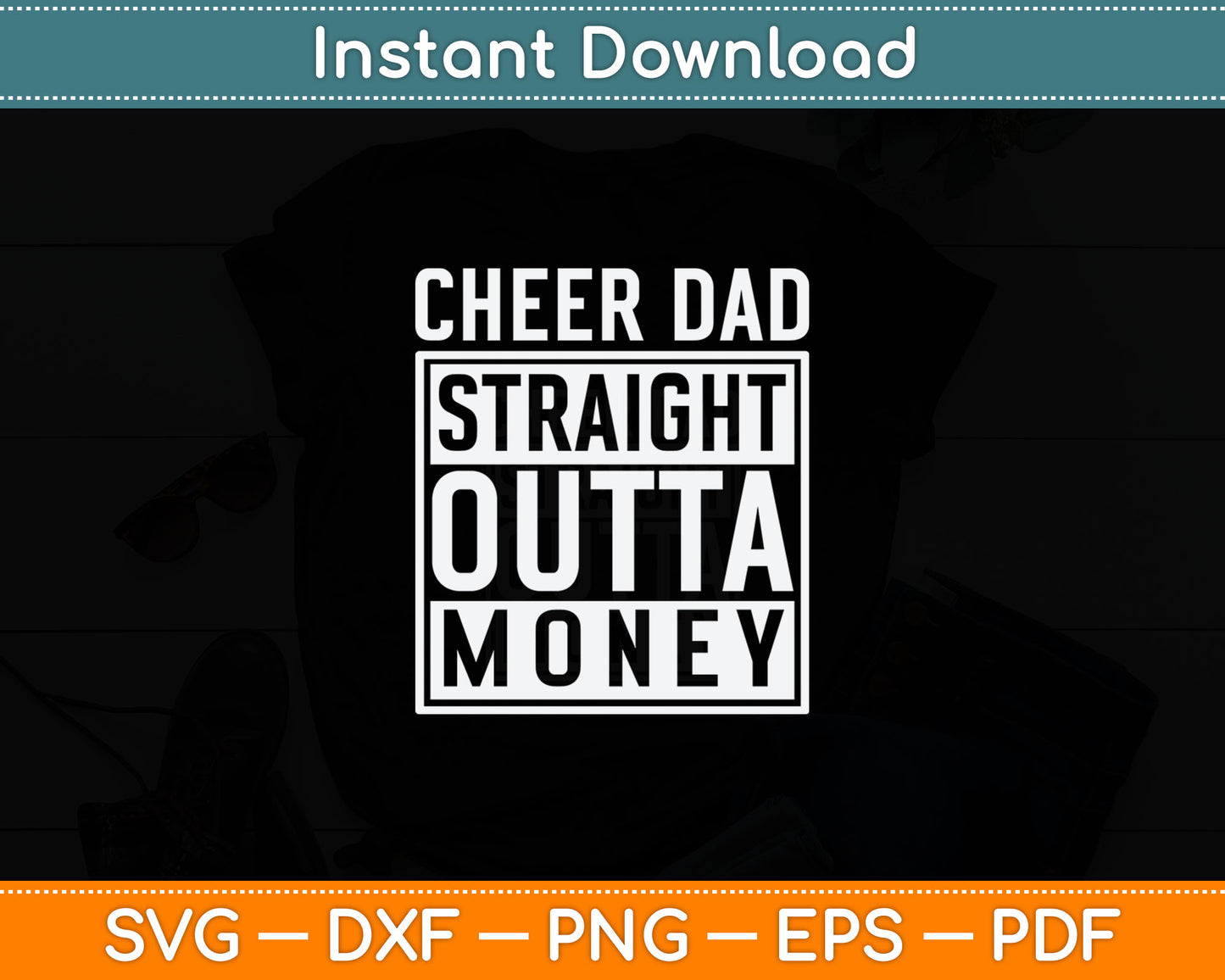 Hockey Dad Straight Outta Money Funny Hockey Svg Digital Cutting File