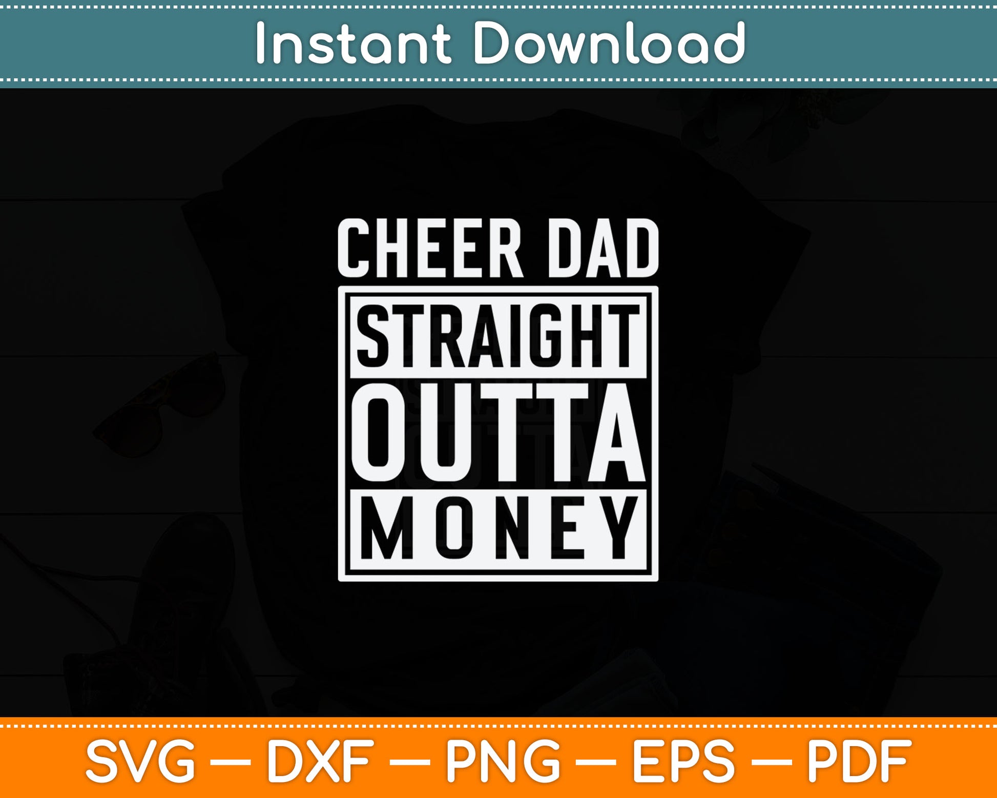 Hockey Dad Straight Outta Money Funny Hockey Svg Digital Cutting File