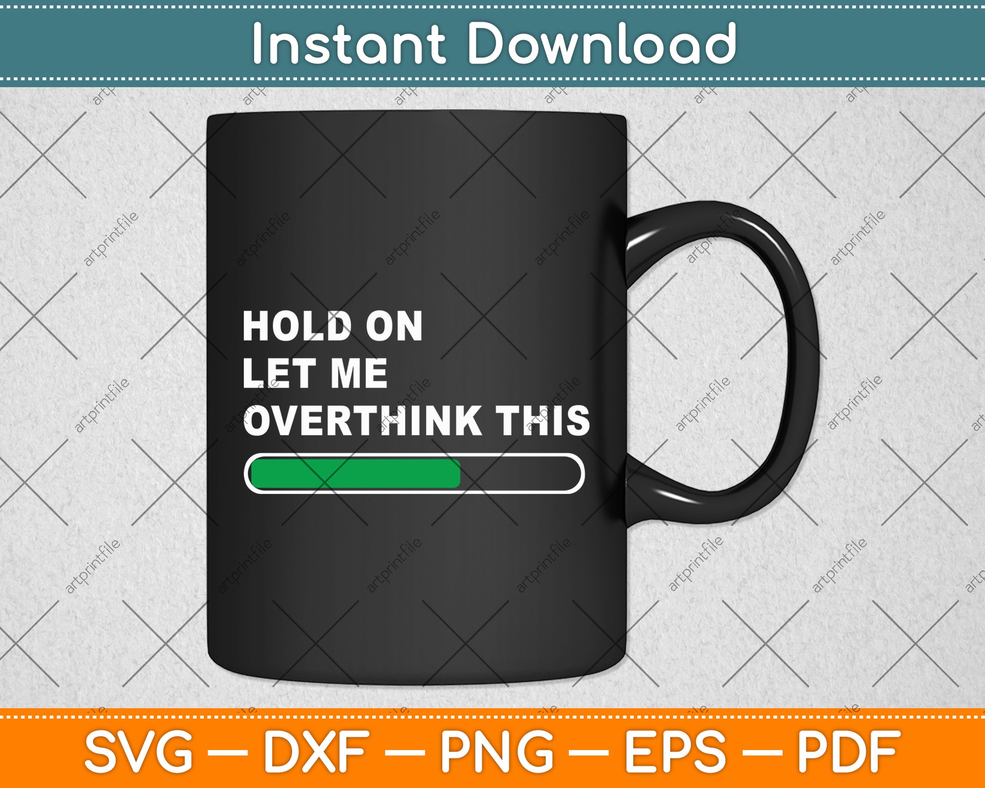 Hold On Let Me Overthink This Svg Digital Cutting File