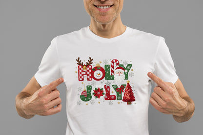 Holly Jolly Christmas Holiday PNG Design
