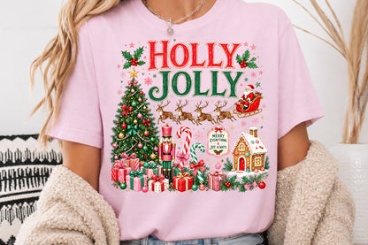 Holly Jolly Christmas PNG Front and Back