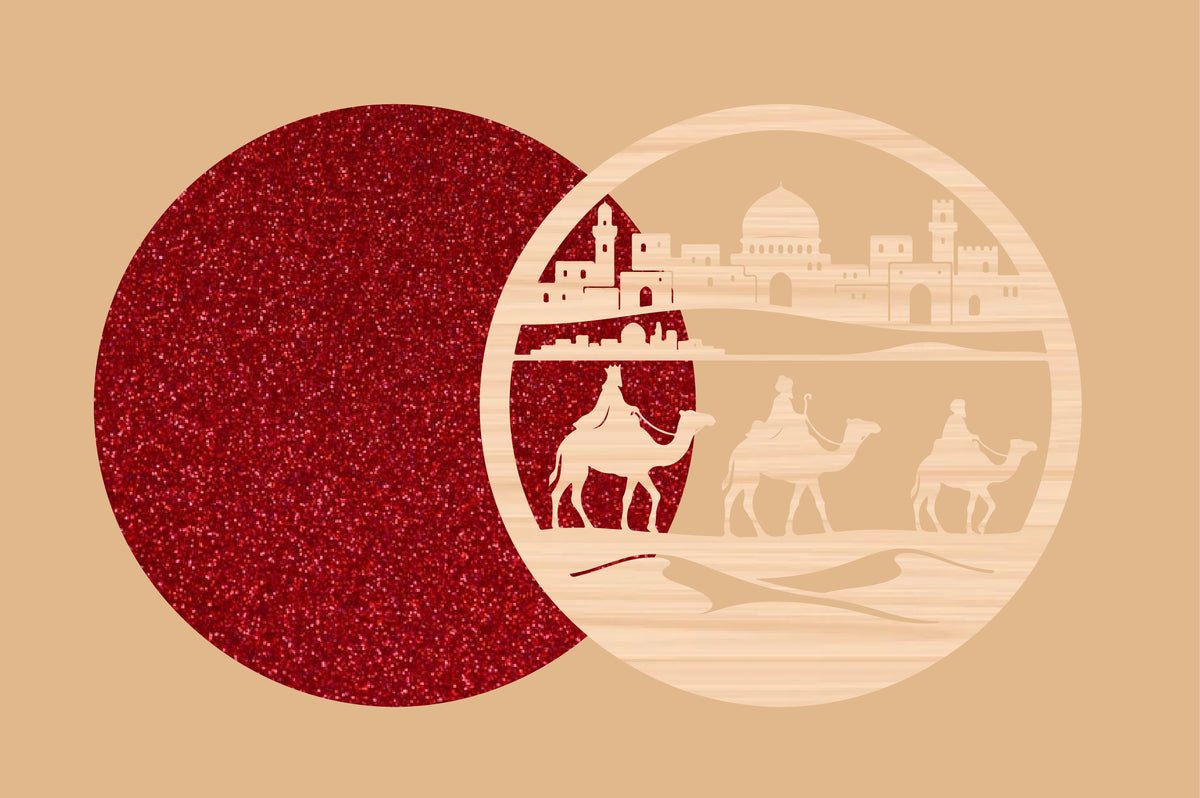 Holy Land Laser Cut SVG | Jerusalem Round Sign
