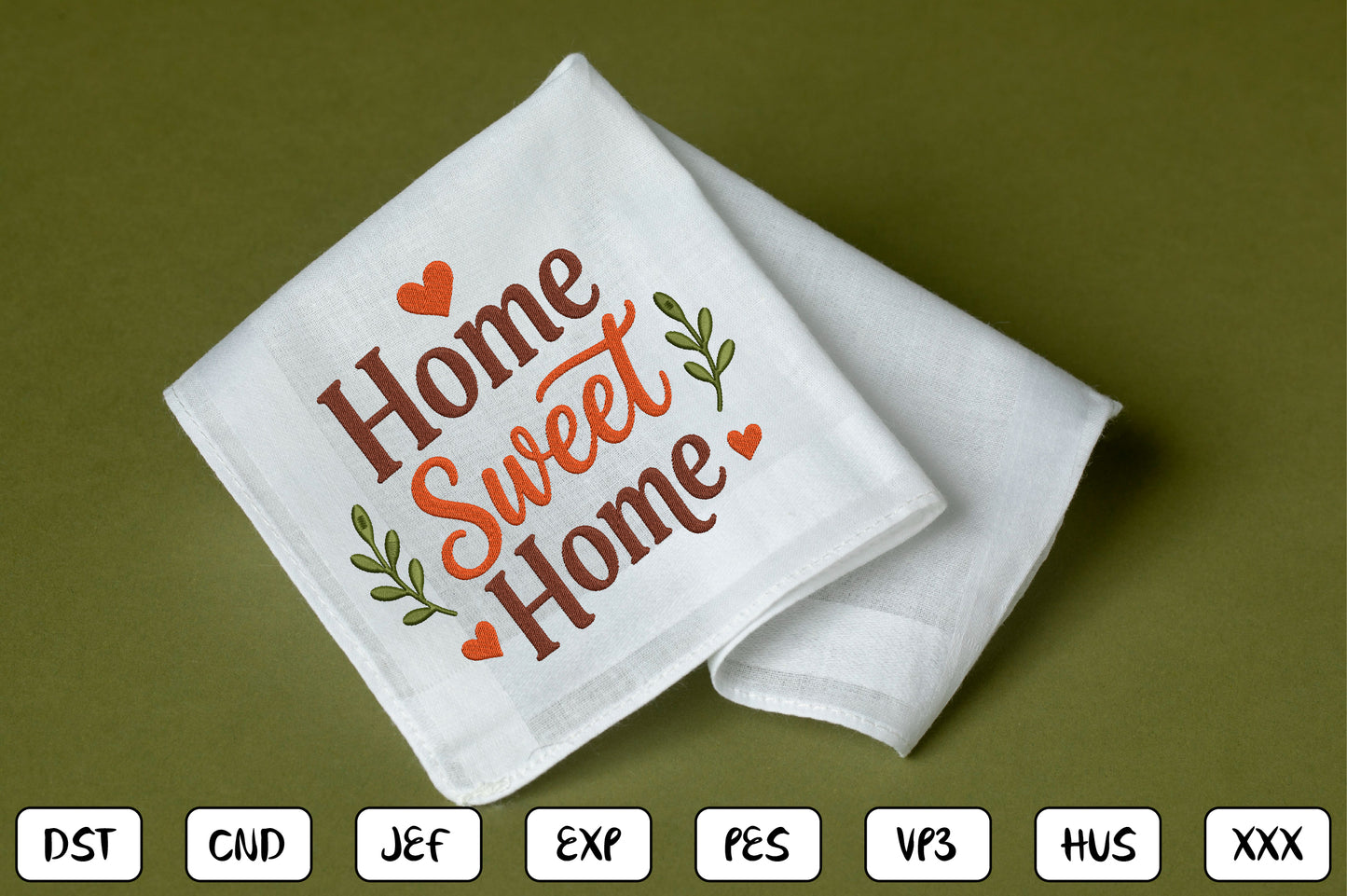 Home Sweet Home Embroidery Design, Beautiful Home Decor Machine Embroidery Pattern, Farmhouse Embroidery Design