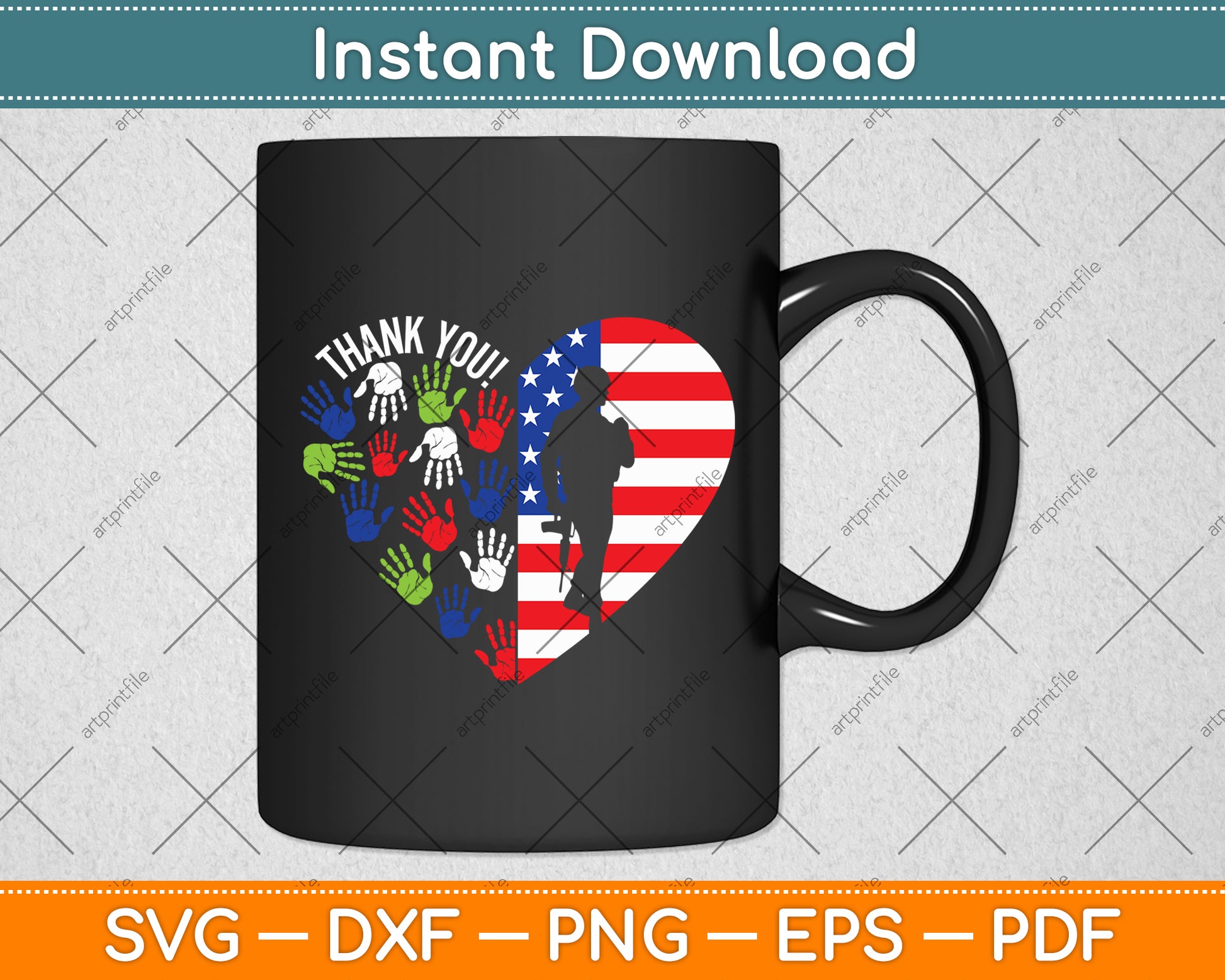 Honoring Our Veterans Day Thank You American Flag Svg Digital Cutting File