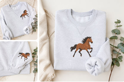 Horse Embroidery Design – Beautiful Horse Machine Embroidery Pattern, Equestrian & Farm Animal Embroidery Design