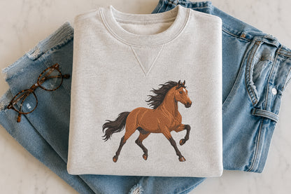 Horse Embroidery Design – Beautiful Horse Machine Embroidery Pattern, Equestrian & Farm Animal Embroidery Design