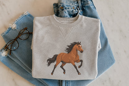 Horse Embroidery Design – Beautiful Horse Machine Embroidery Pattern, Equestrian & Farm Animal Embroidery Design