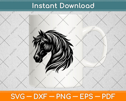 Horse Head Svg Png Dxf Digital Cutting File