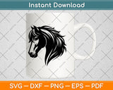 Horse Head Vector Svg Design Digital Cutting File