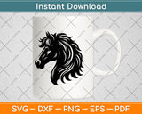 Horse Head Vector Svg Digital Cutting File