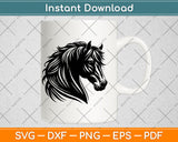 Horse Head Svg Digital Cutting File