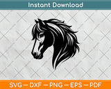 Horse Head Vector Svg Design Digital Cutting File