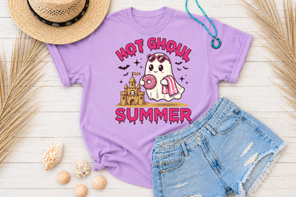 Hot Ghoul Summer PNG Cute Ghost Halloween Summer Sublimation Design