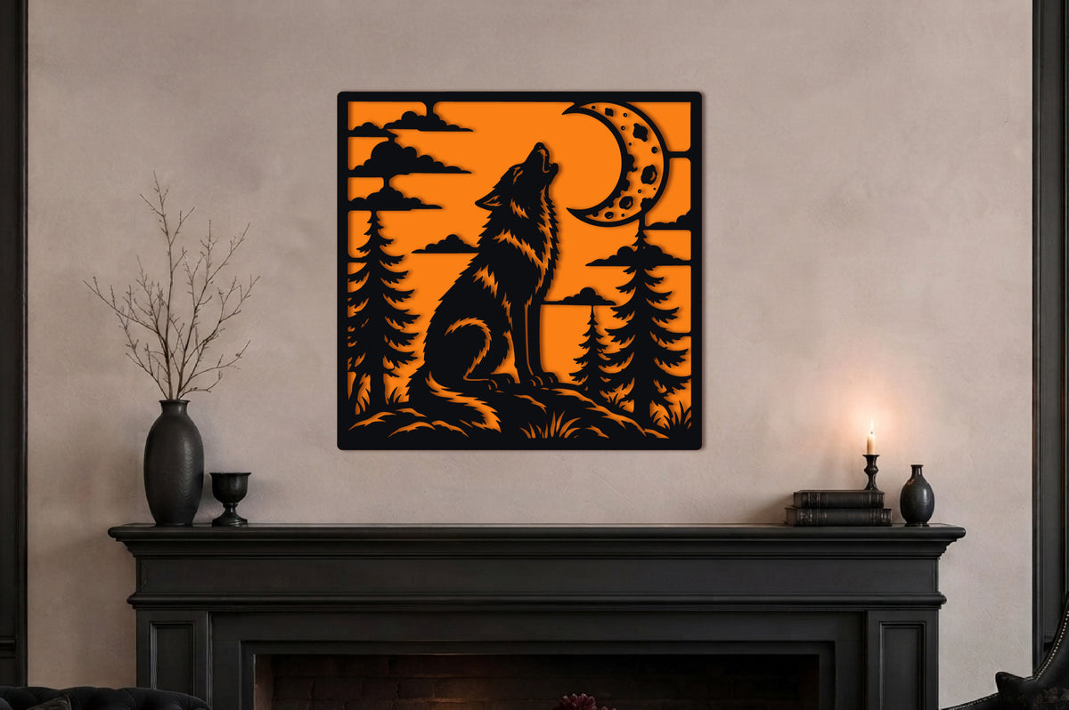 Howling Wolf Halloween SVG