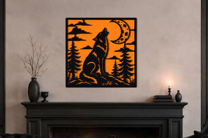 Howling Wolf Halloween SVG