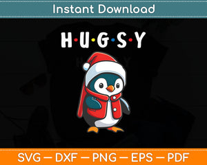 Hugsy The Penguin Svg Digital Cutting File