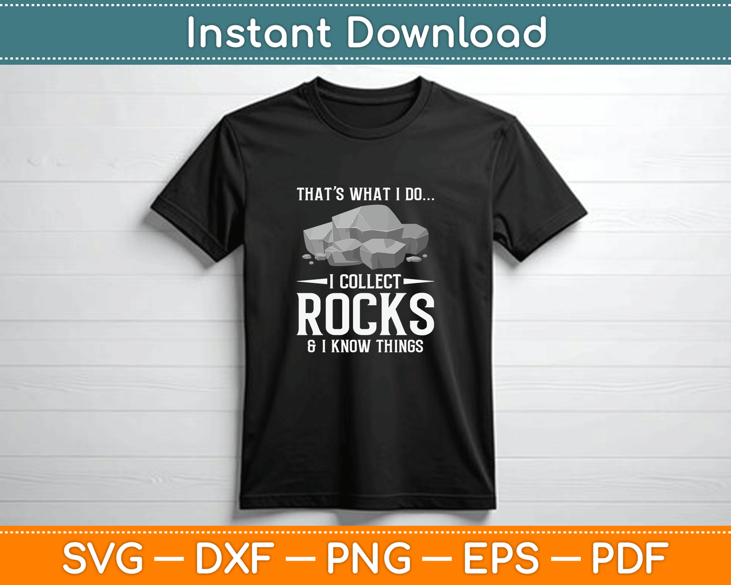 Funny Rock Collector Quote SVG PNG Cutting File for Mineral Hunter and Rockhound Gifts