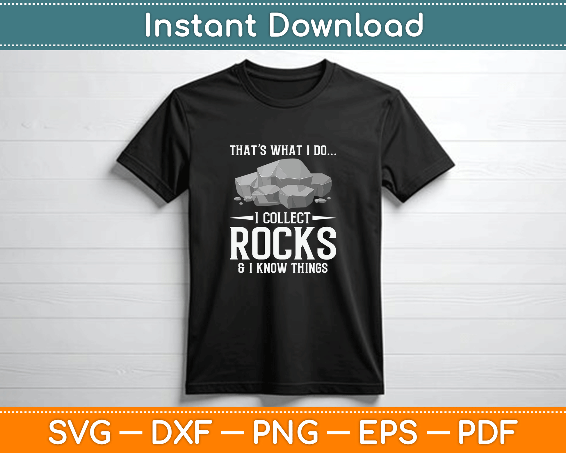 Funny Rock Collector Quote SVG PNG Cutting File for Mineral Hunter and Rockhound Gifts