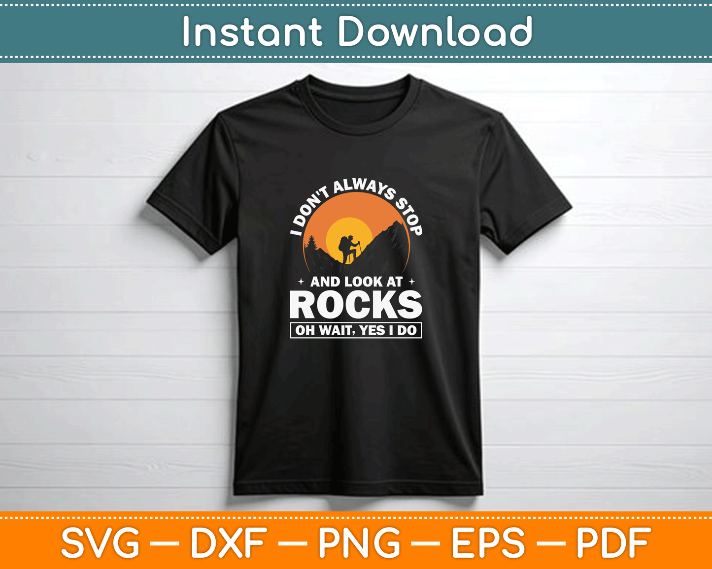 Geologist gift SVG PNG design with funny rock lover quote ideal for shirts mugs stickers and DIY craft projects