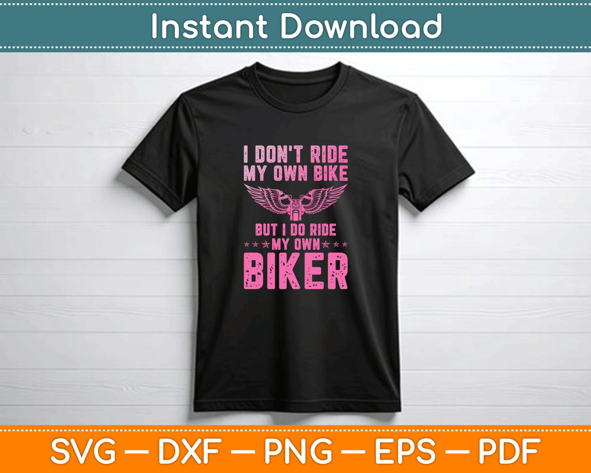 Funny biker girlfriend SVG file featuring motorcycle humor quote for t-shirt printing vinyl decals and Cricut projects