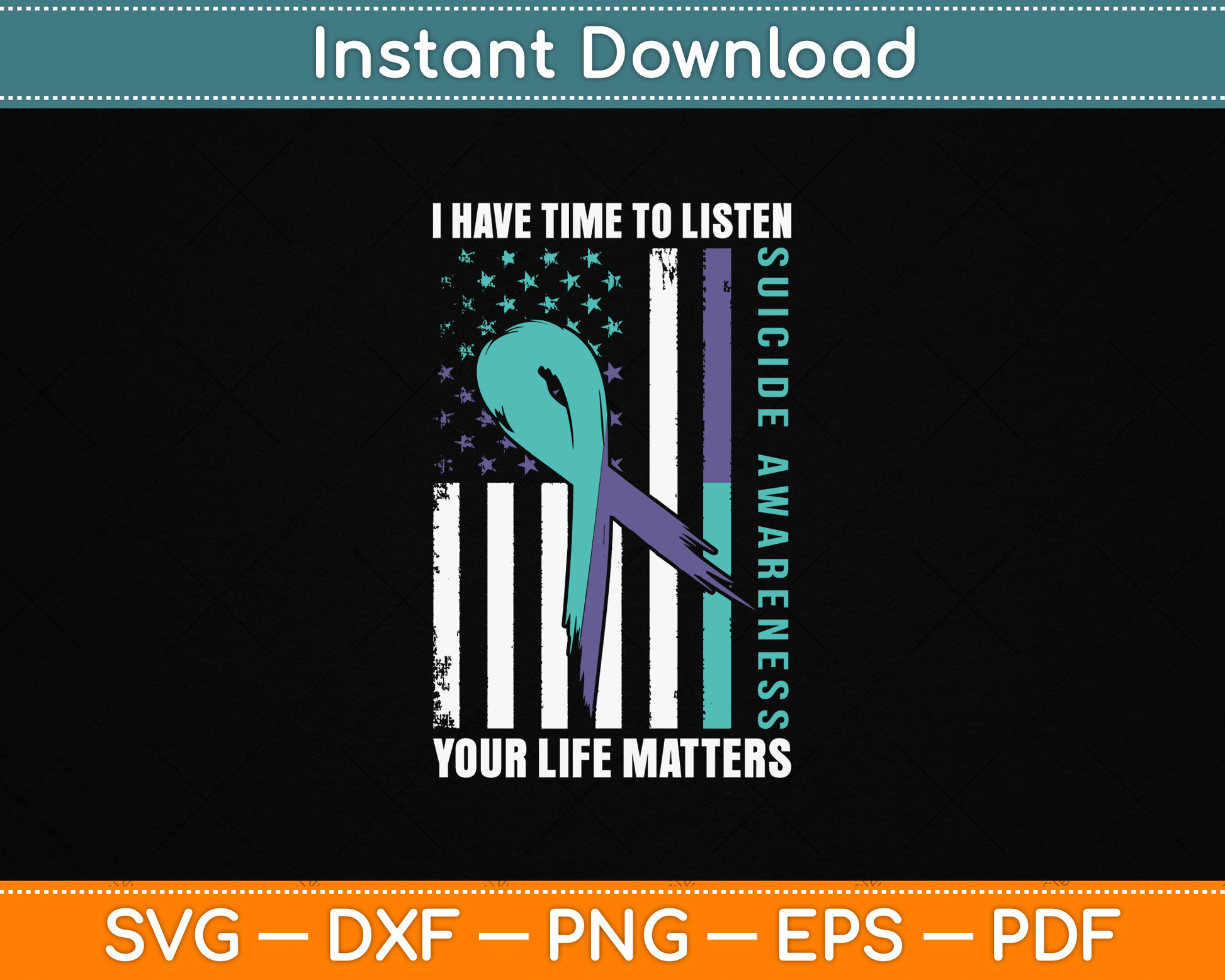 I Have Time To Listen Life Matters Suicide Awareness SVG File