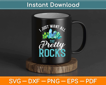 Funny Geode Hunter Quote SVG for Mineral Collector and Rock Lover Sublimation Crafts