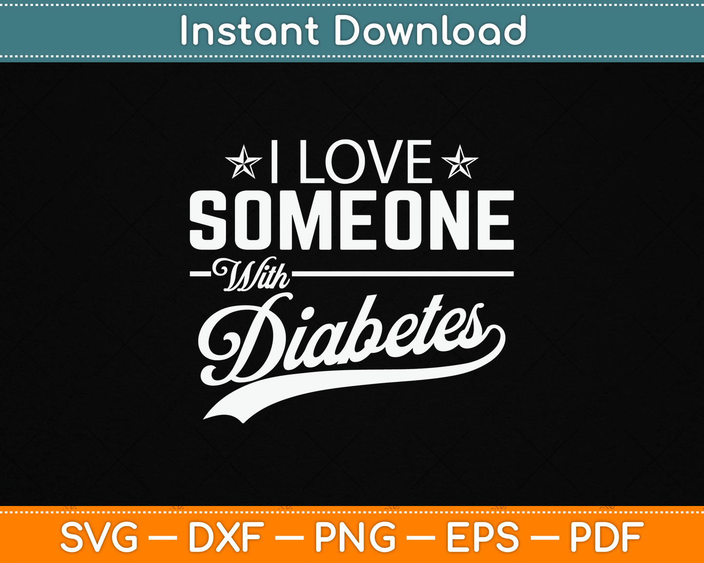 I Love Someone With Diabetes Awareness Diabetician Insulin SVG Digital Cutting File