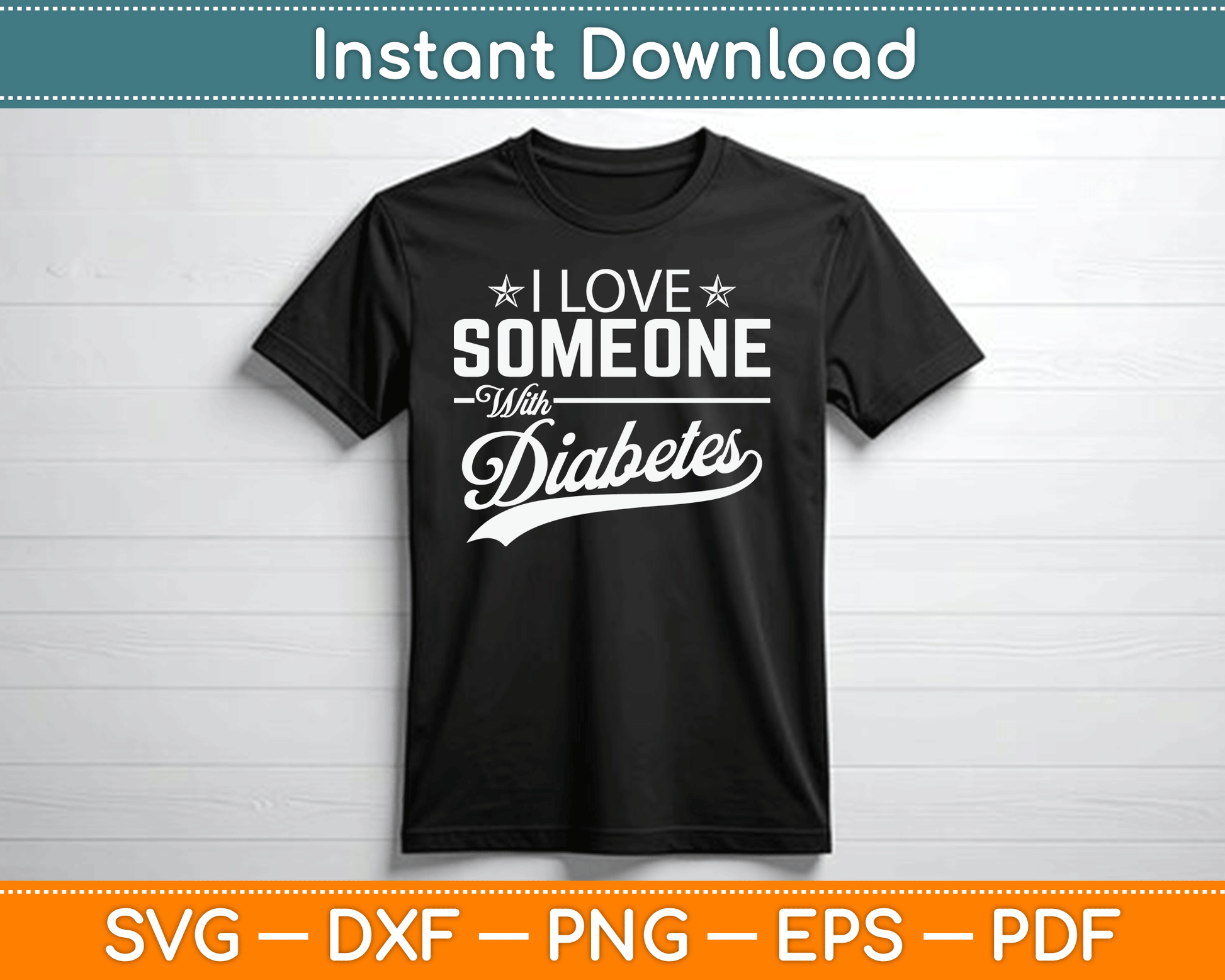 I Love Someone With Diabetes Awareness Diabetician Insulin SVG Digital Cutting File
