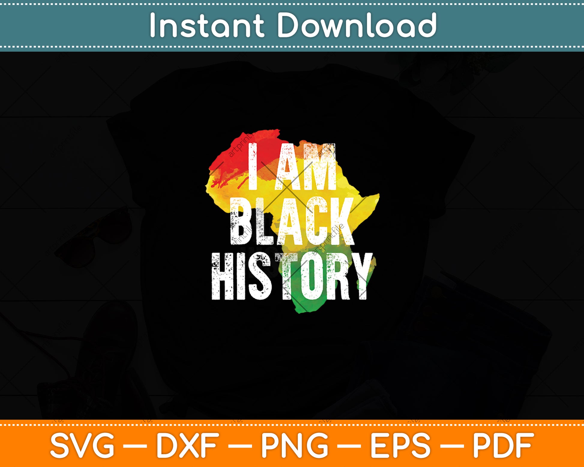 I Am Black History Black Pride African American Month Svg Digital Cutting File