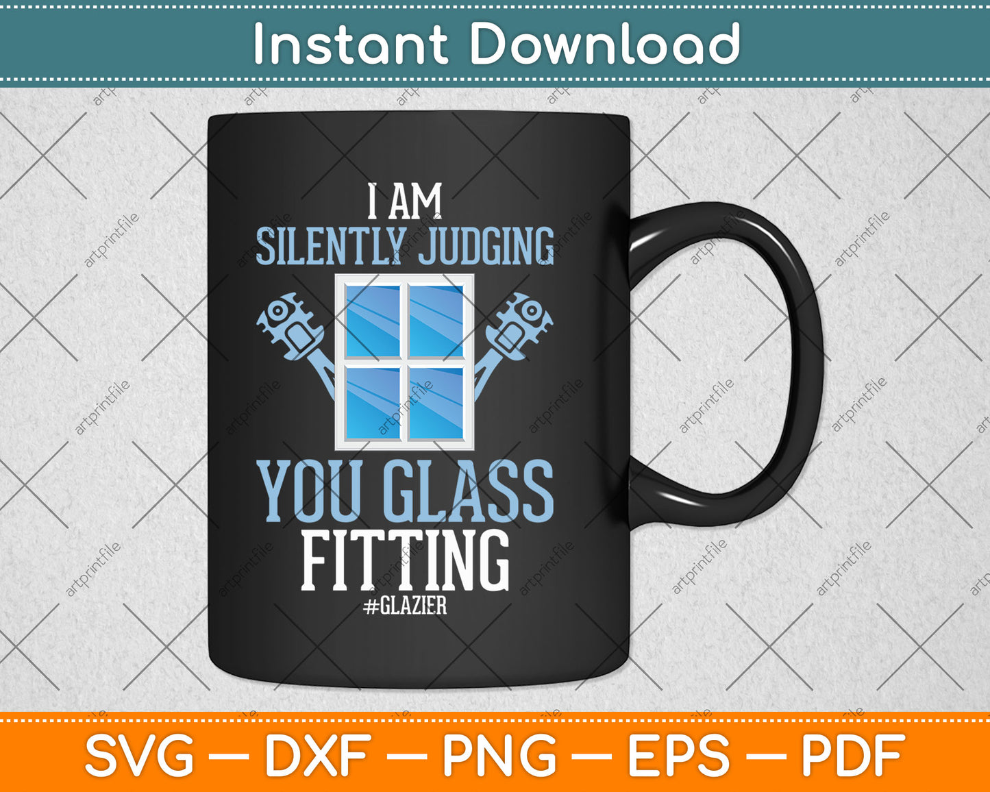 I Am Silently Judging You Glass Fitting Funny Glazier Svg Digital Cutting File