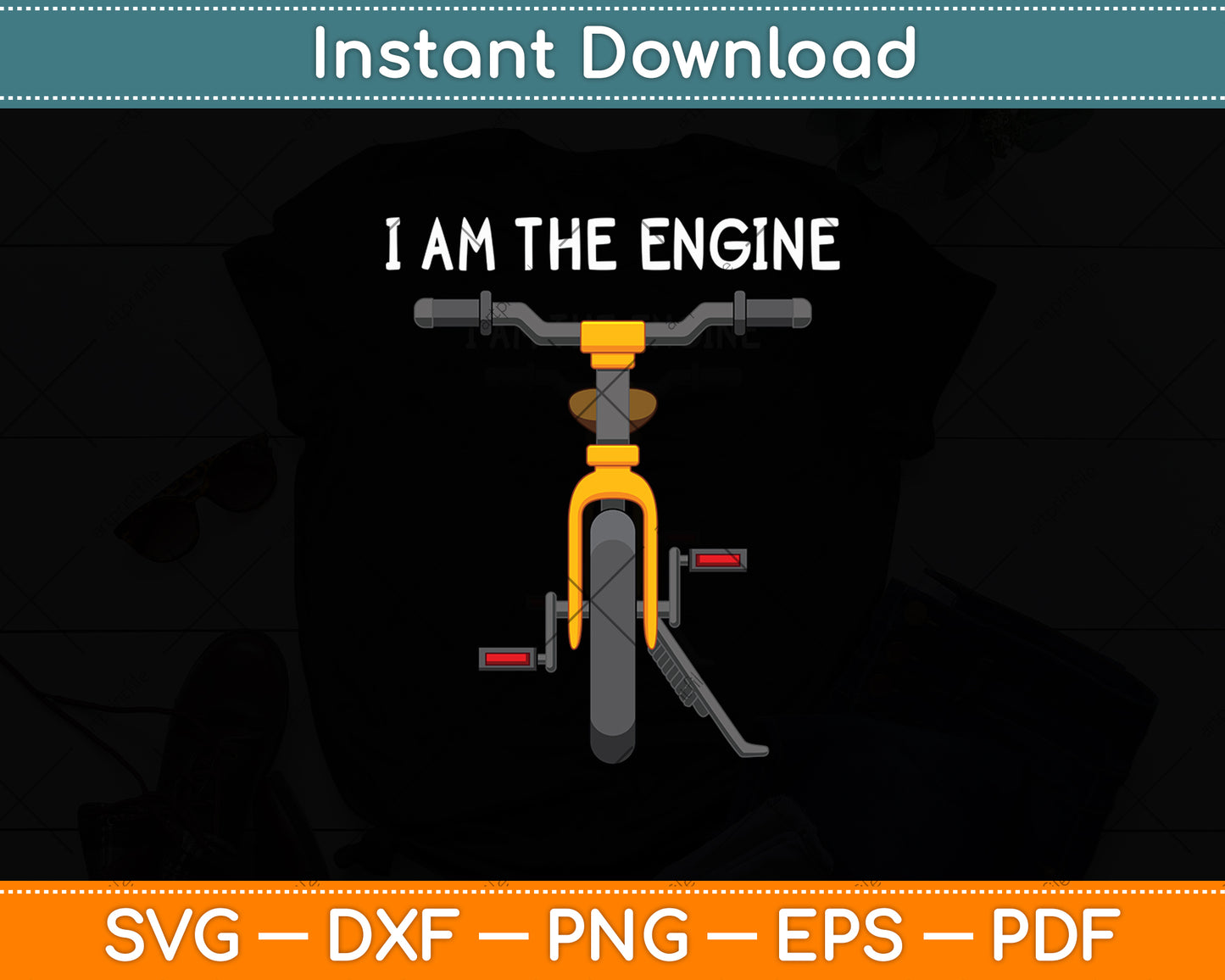 I Am The Engine Funny Bicycle Svg Digital Cutting File