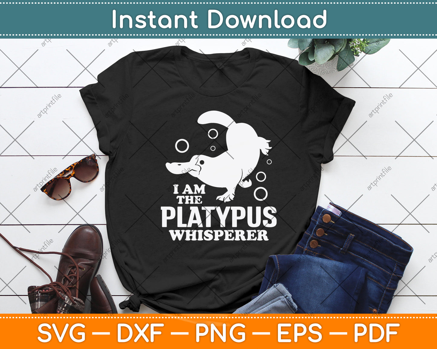 I Am The Platypus Whisperer Svg Png Dxf Digital Cutting File