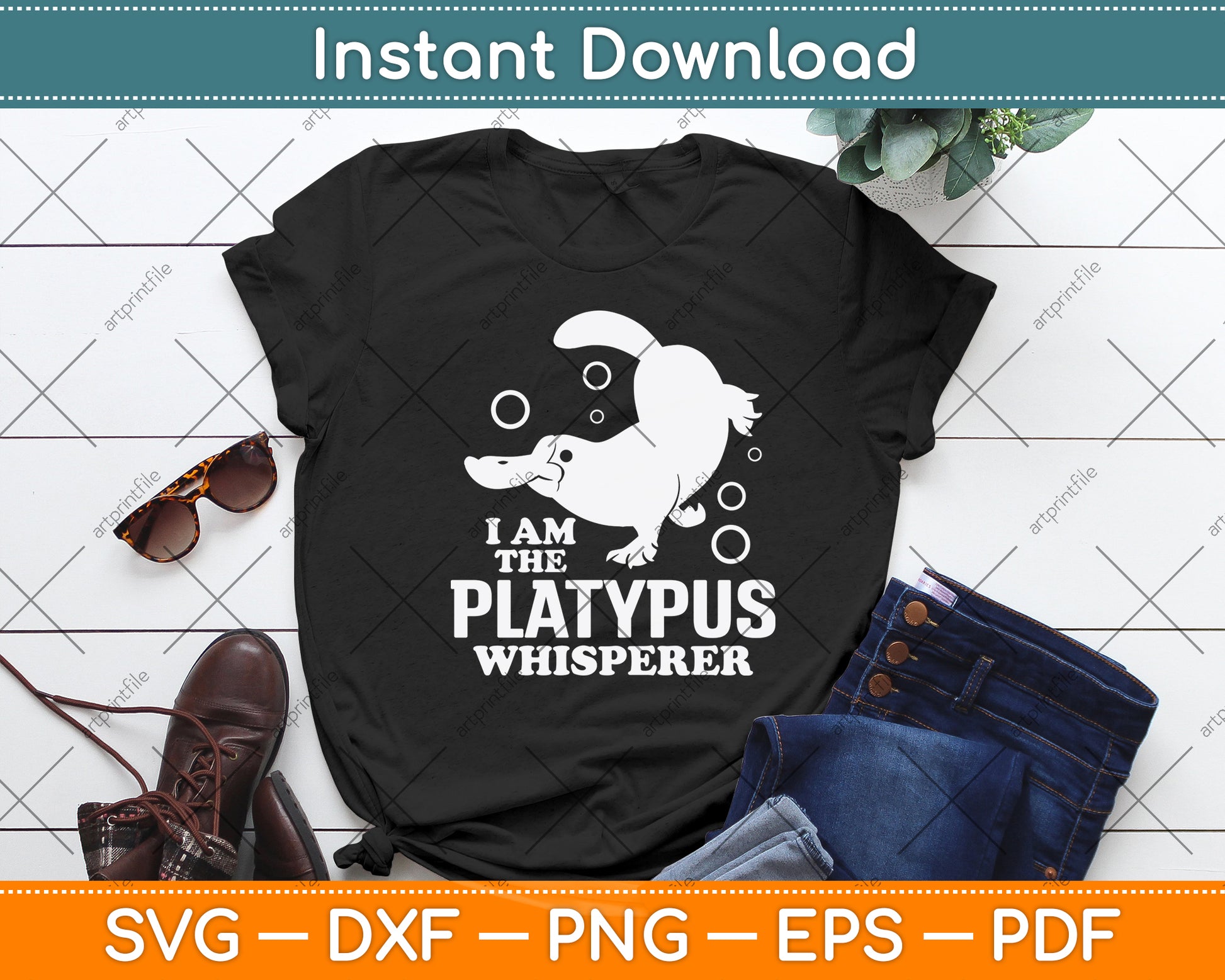 I Am The Platypus Whisperer Svg Png Dxf Digital Cutting File