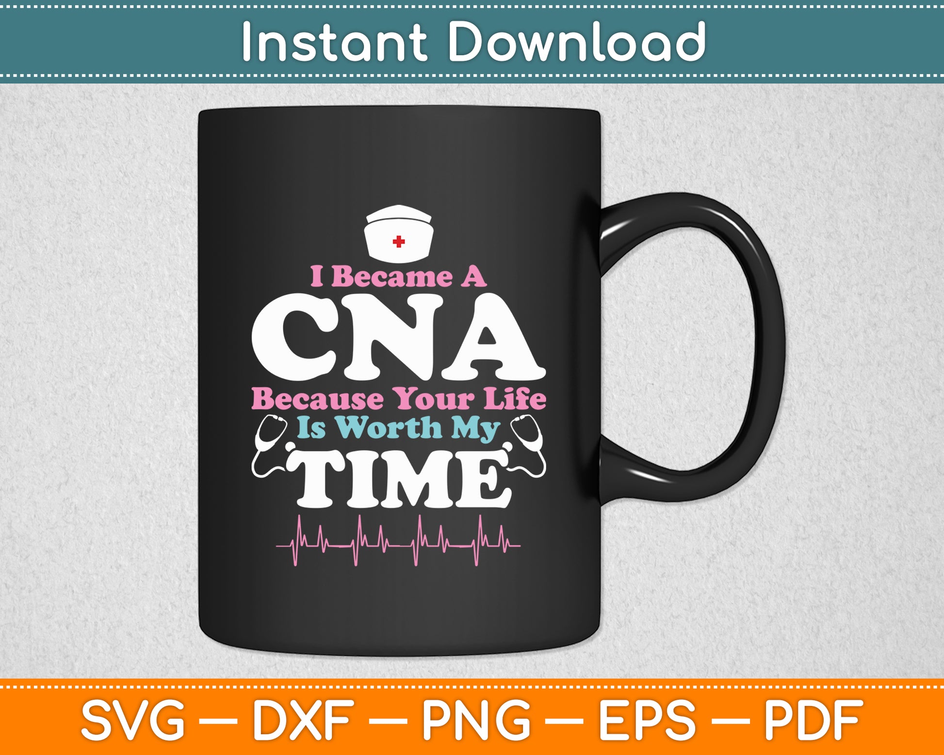 I Became A CNA Proud Nurse Nursing Svg Digital Cutting File