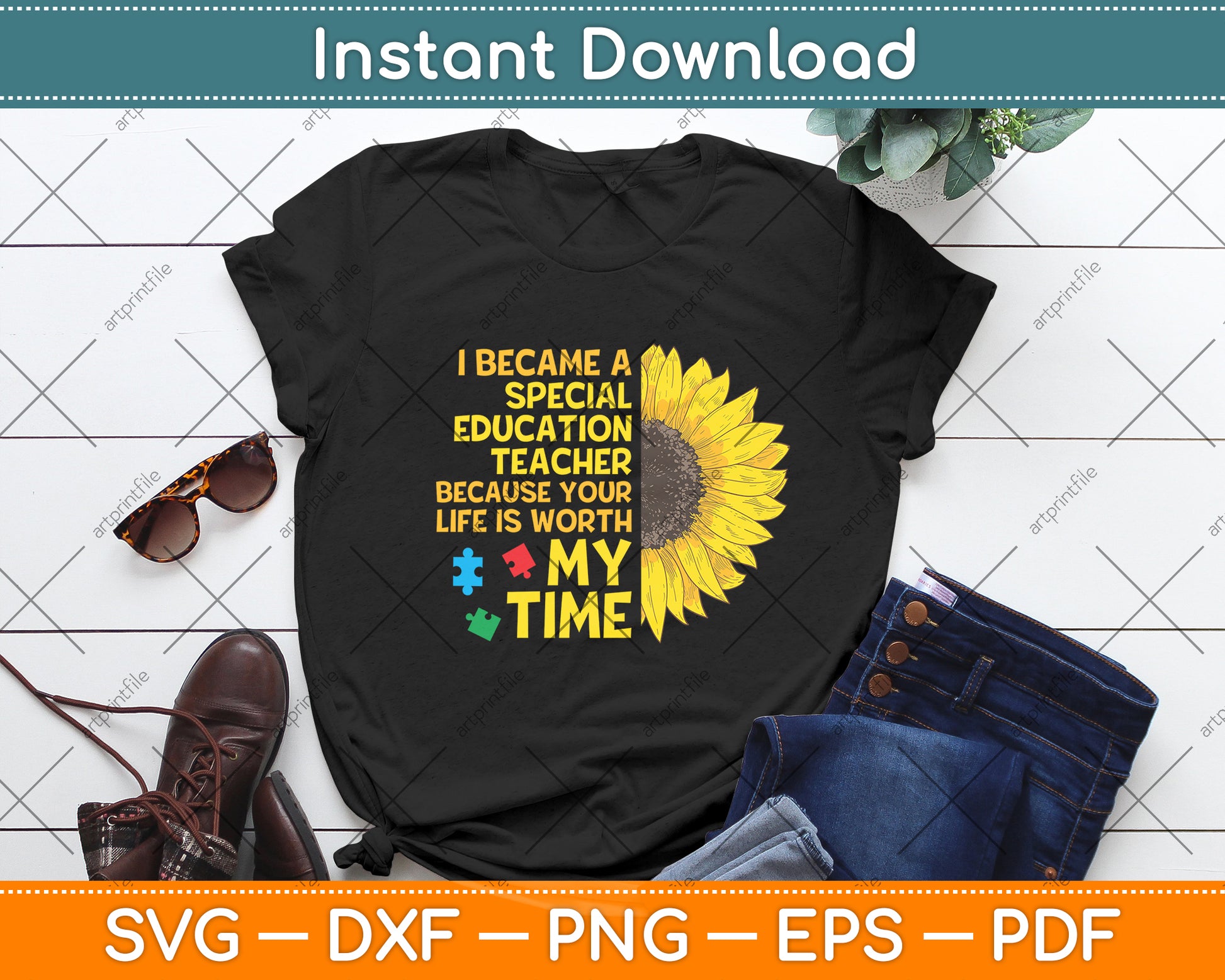 I Became A Special Education Teacher Because Your Life Is Worth Svg Digital Cutting File
