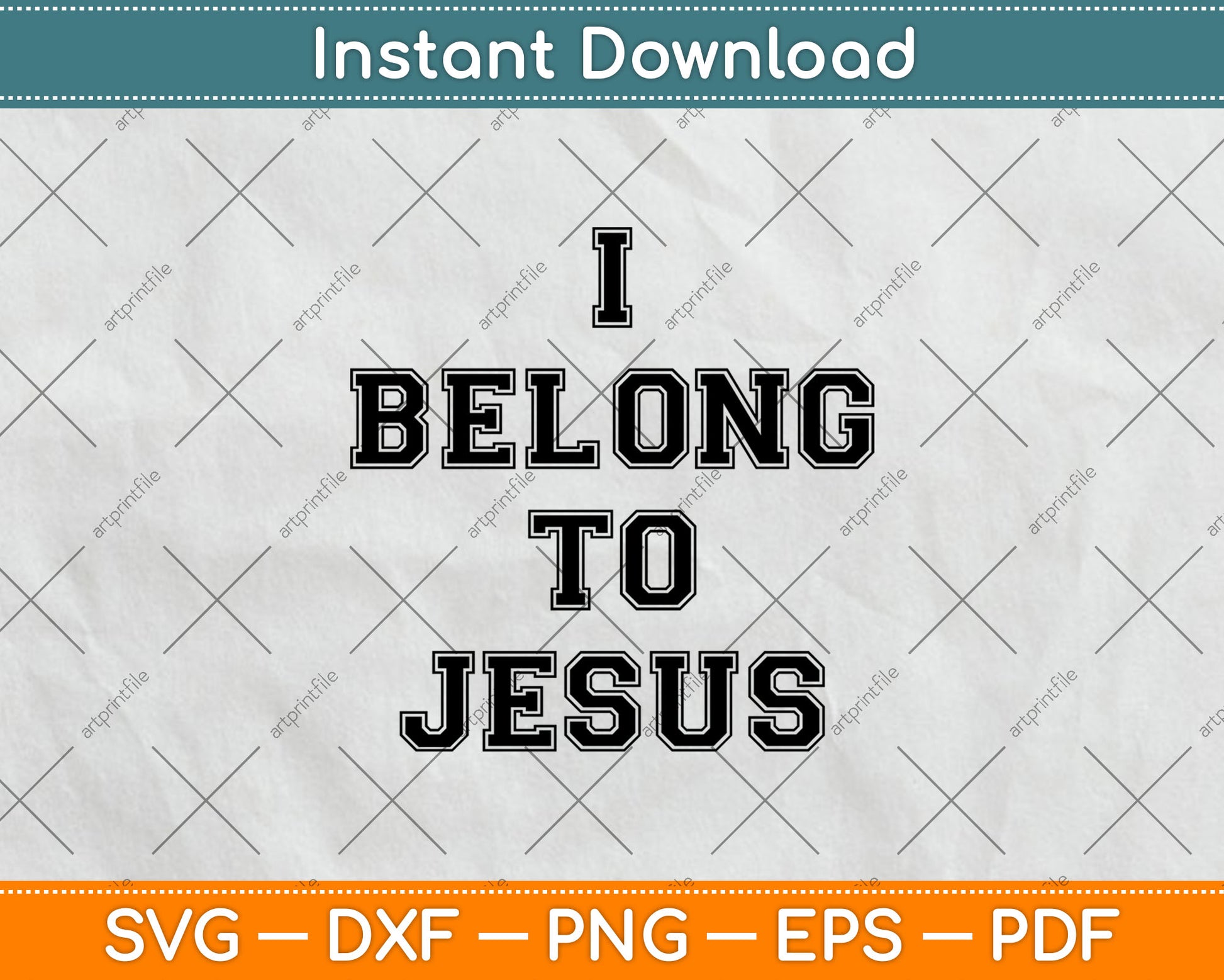I Belong To Jesus Christian Gym Svg Digital Cutting File
