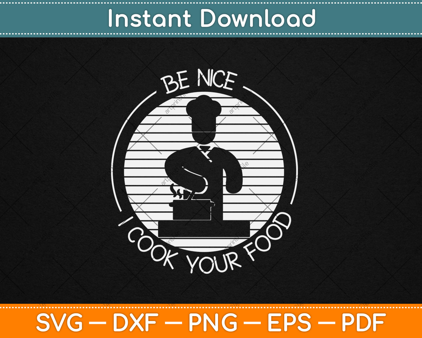 I Cook Your Food Fathers Day Funny Svg Digital Cutting File
