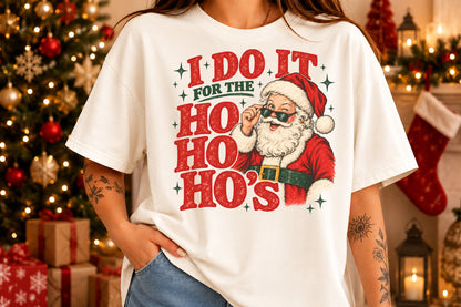 I Do It For The Ho Ho Hos Christmas PNG