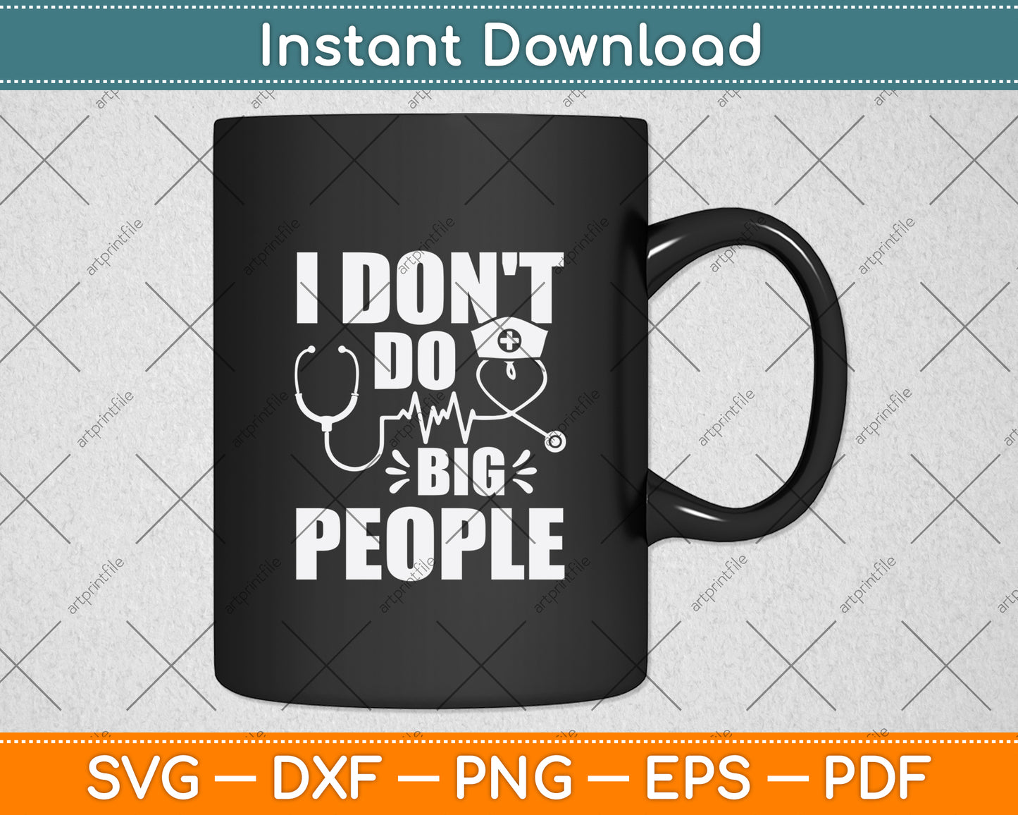I Don't Do Big People Teacher Svg Png Dxf Digital Cutting File
