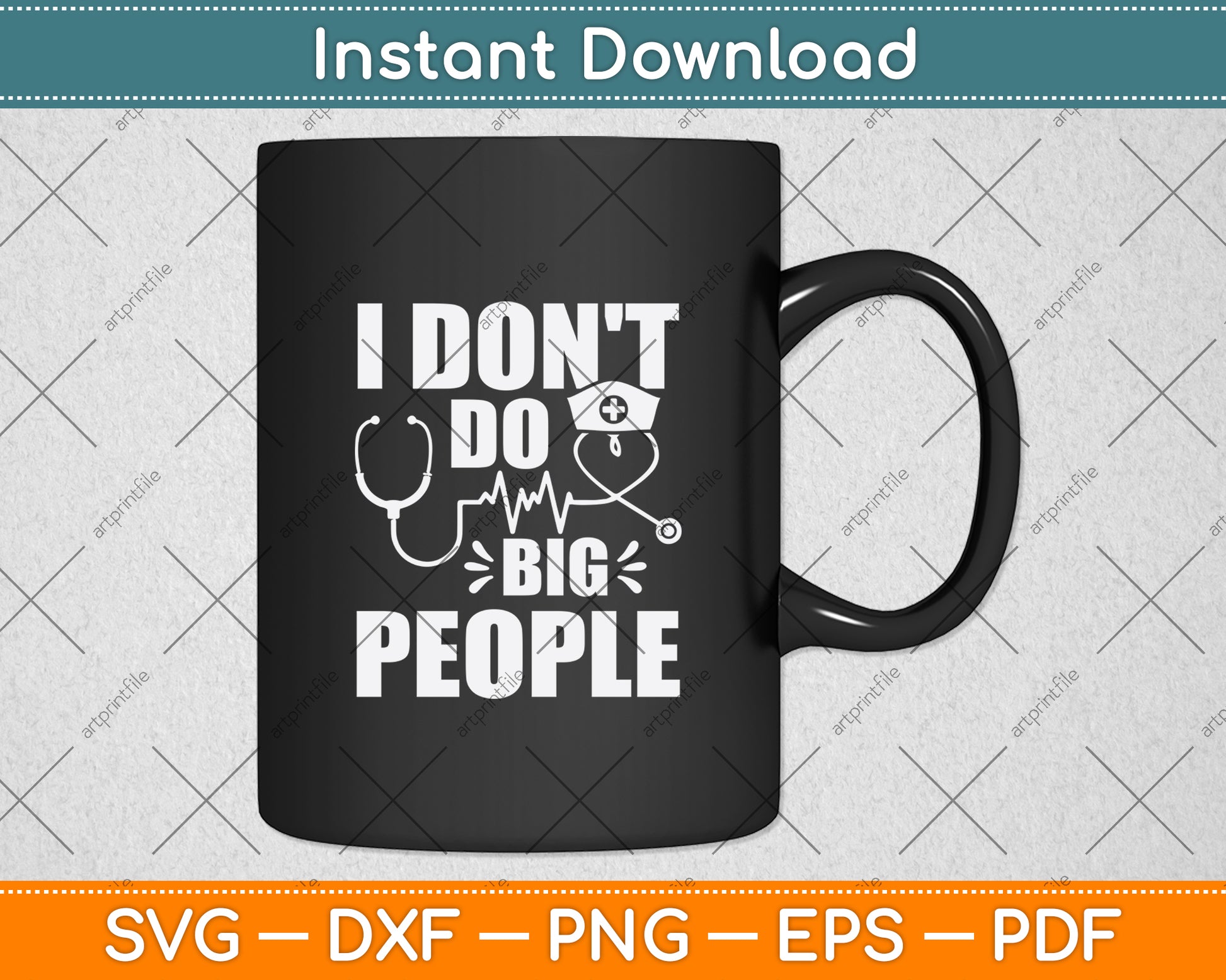 I Don't Do Big People Teacher Svg Png Dxf Digital Cutting File