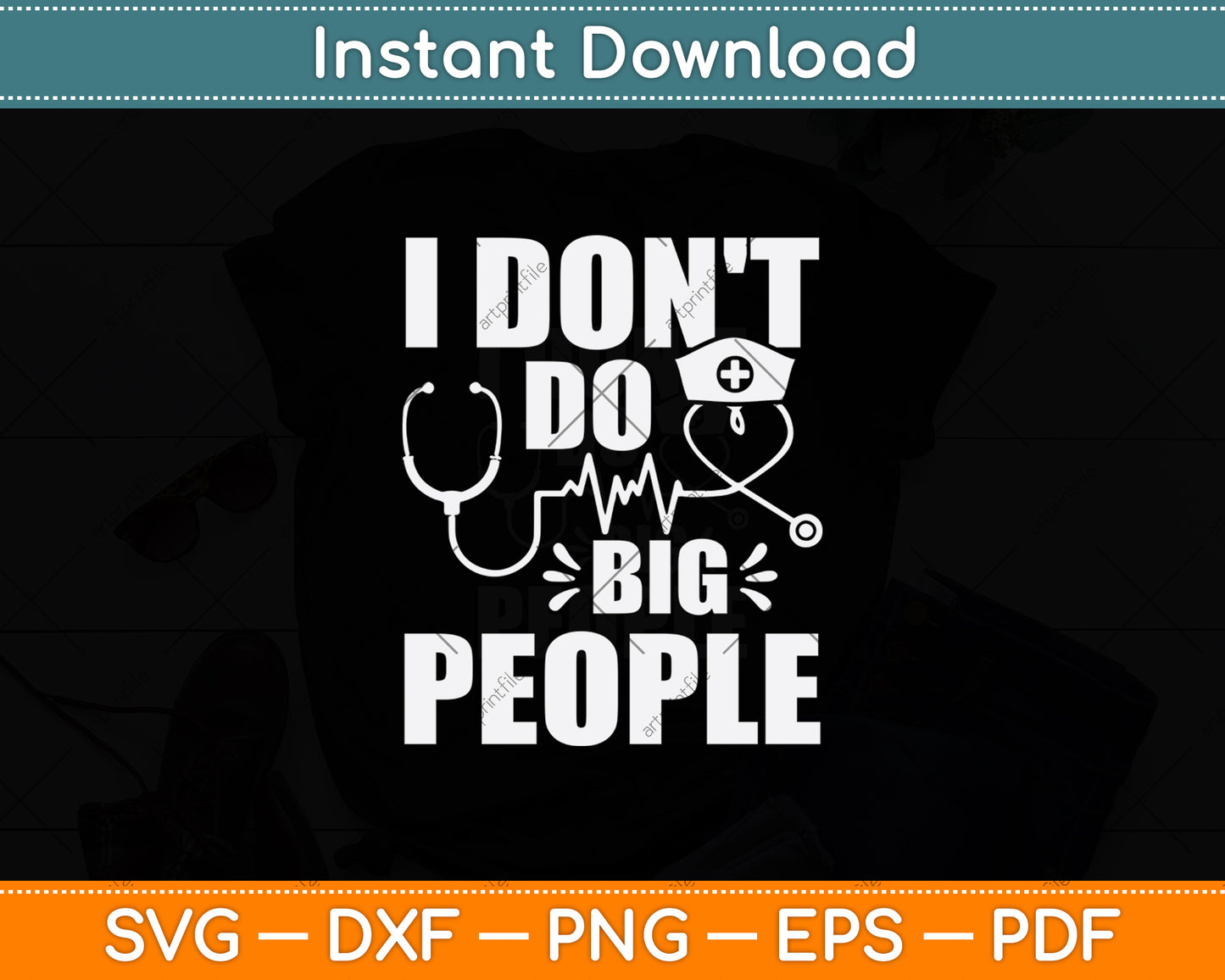 I Don't Do Big People Teacher Svg Png Dxf Digital Cutting File