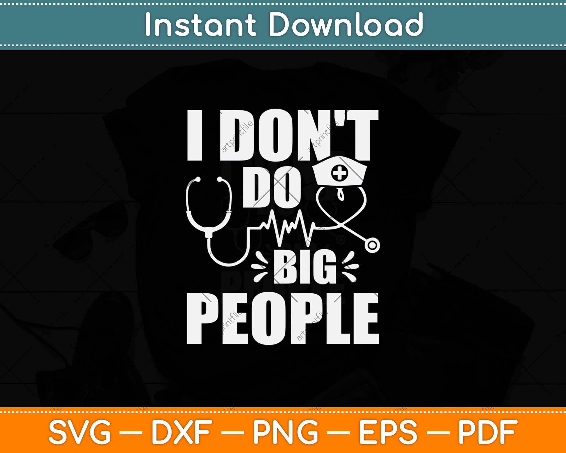 I Don't Do Big People Teacher Svg Png Dxf Digital Cutting File