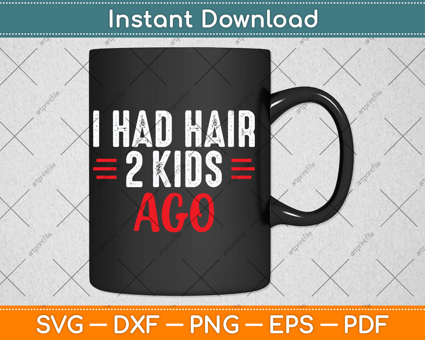 I Had Hair 2 Kids Ago Baldness Beard Bald Guy Svg Digital Cutting File