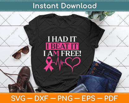 Breast cancer survivor SVG cutting file for Cricut awareness projects and gifts