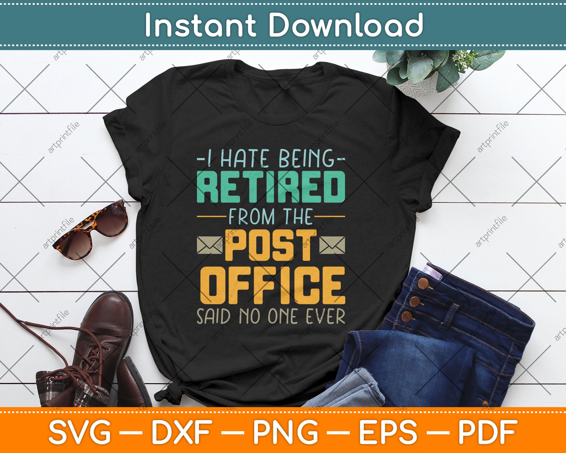 I Hate Being Retired From The Post Office Funny Svg Digital Cutting File