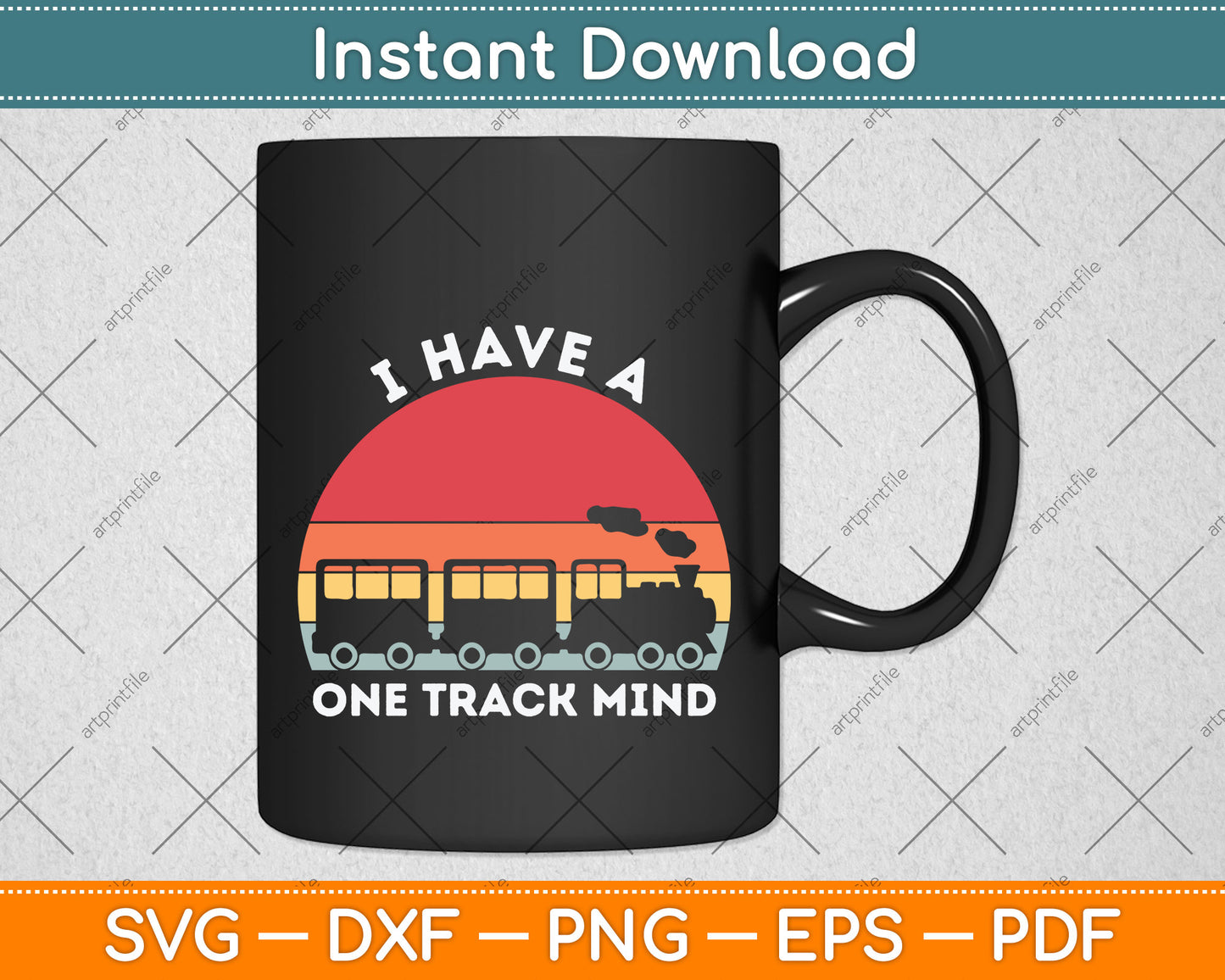 I Have A One Track Mind Svg Png Dxf Digital Cutting File