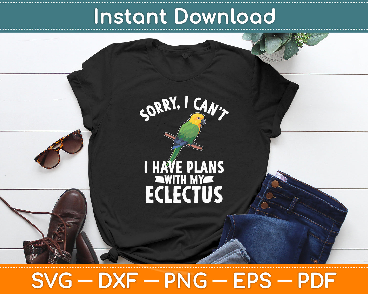 I Have Plans With My Eclectus Funny Svg Digital Cutting File
