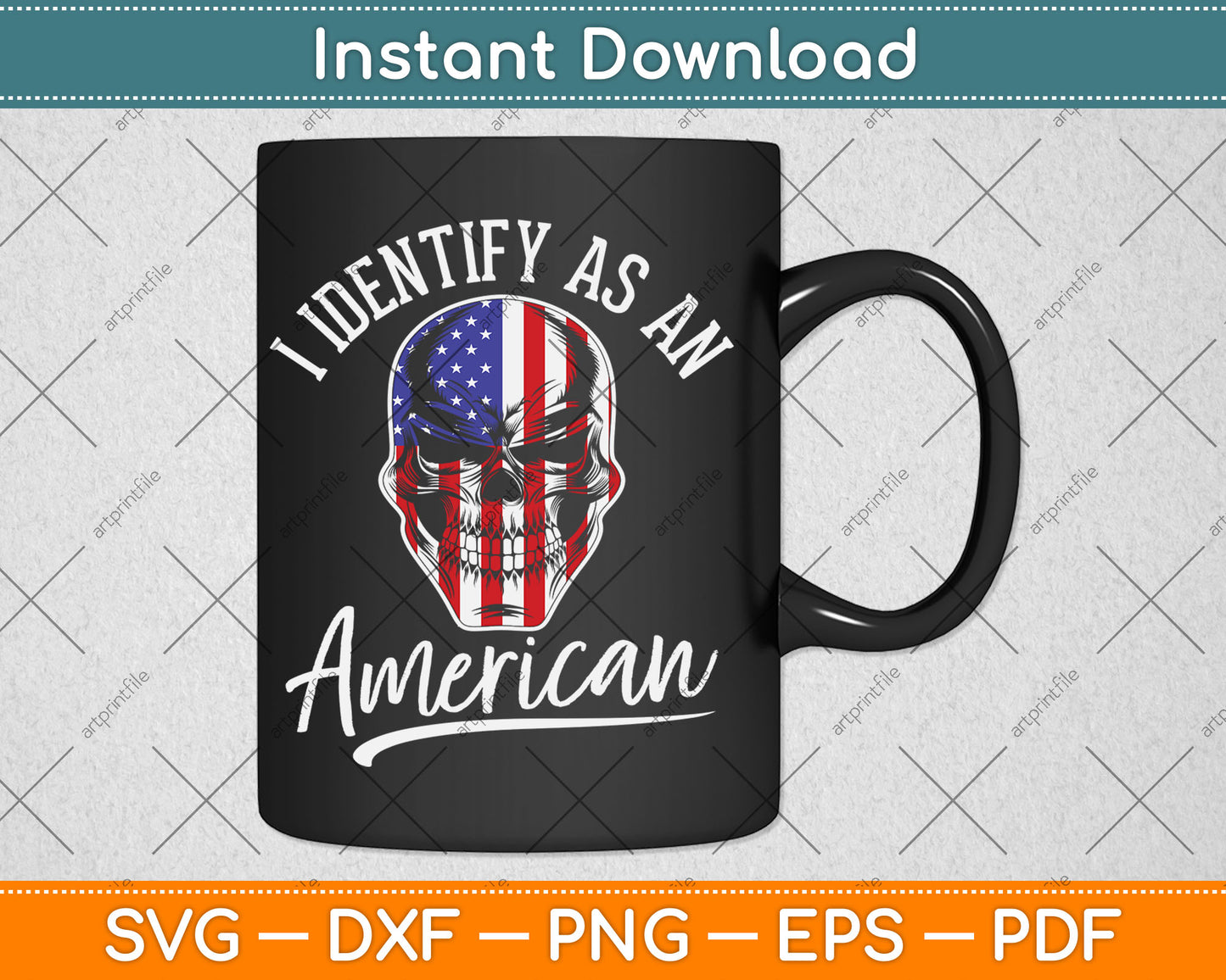 I Identify As An American USA Constitution Day Svg Digital Cutting File