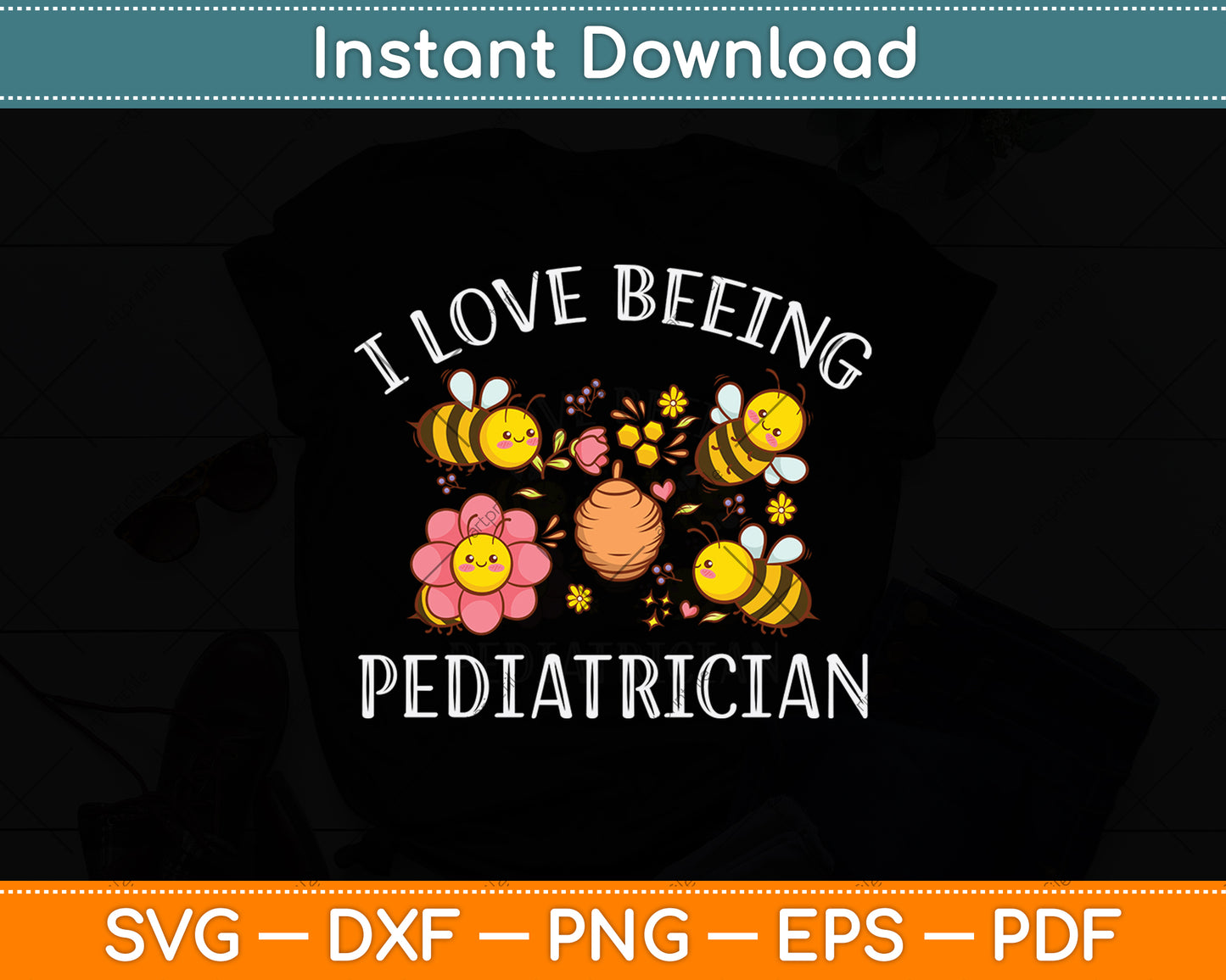 I Love Being Pediatrician Svg Png Dxf Digital Cutting File
