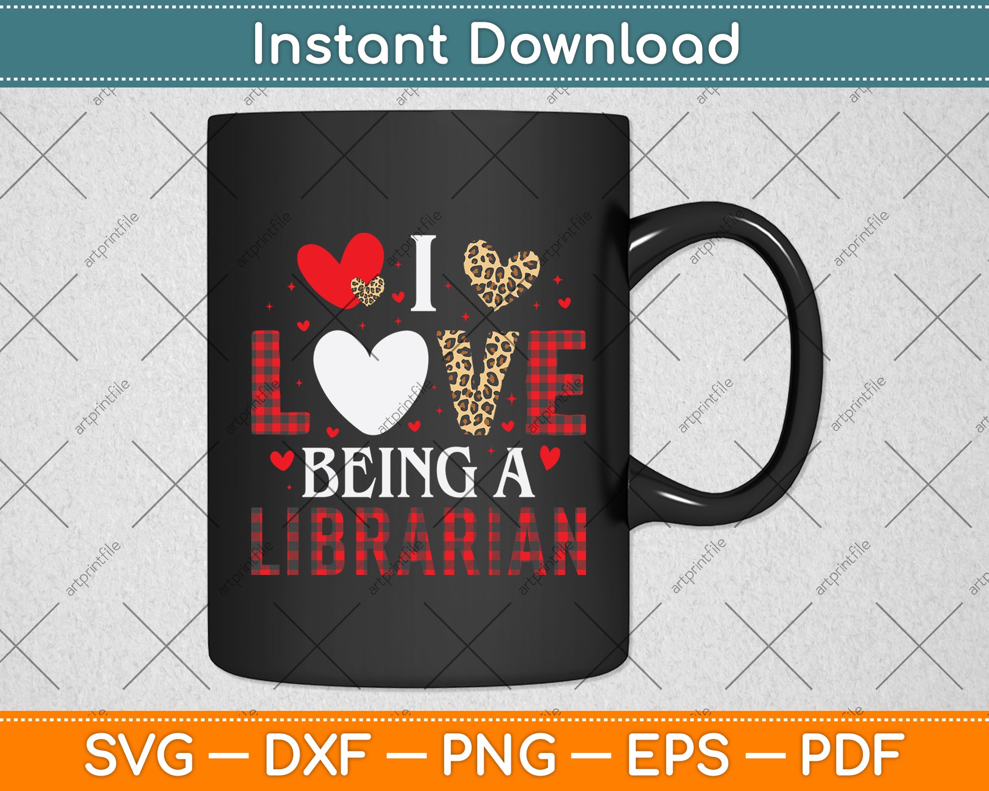 I Love Being A Librarian Svg Digital Cutting File